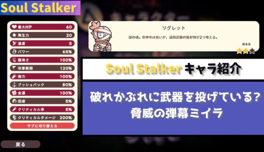 【Soul Stalker】破れかぶれに武器を投げている? 脅威の弾幕ミイラ リグレット