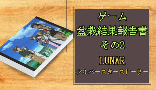 ゲーム盆栽結果報告書その2 LUNAR シルバースターストーリー